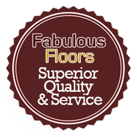wood floor refinishing concord nc Fabulous Floors quality assurance badge