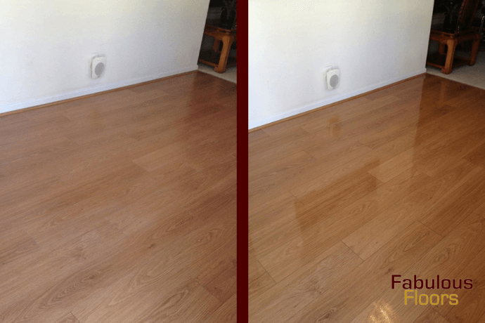 before and after hardwood floor resurfacing in south milwaukee, wi