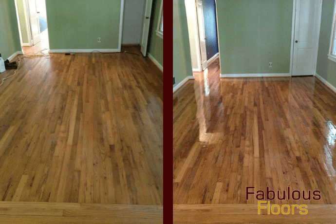 before and after hardwood resurfacing